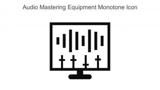 Audio Mastering Equipment Monotone Icon In Powerpoint Pptx Png And Editable Eps Format