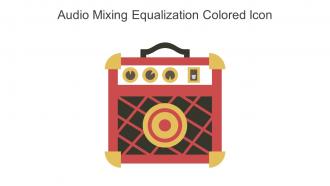 Audio Mixing Equalization Colored Icon In Powerpoint Pptx Png And Editable Eps Format