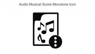Audio Musical Score Monotone Icon In Powerpoint Pptx Png And Editable Eps Format
