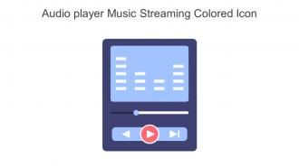 Audio Player Music Streaming Colored Icon In Powerpoint Pptx Png And Editable Eps Format