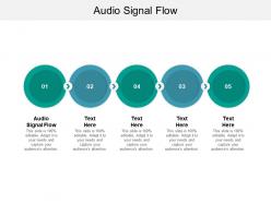 Audio signal flow ppt powerpoint presentation file format cpb