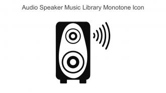 Audio Speaker Music Library Monotone Icon In Powerpoint Pptx Png And Editable Eps Format