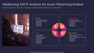 Audio streaming service and platform swot analysis for music streaming market