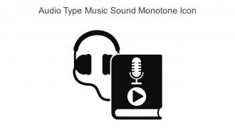 Audio Type Music Sound Monotone Icon In Powerpoint Pptx Png And Editable Eps Format