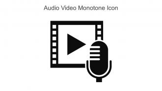 Audio Video Monotone Icon In Powerpoint Pptx Png And Editable Eps Format