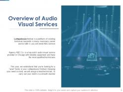 Audio visual proposal template powerpoint presentation slides
