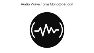 Audio Wave Form Monotone Icon In Powerpoint Pptx Png And Editable Eps Format