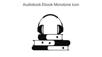 Audiobook Ebook Monotone Icon In Powerpoint Pptx Png And Editable Eps Format