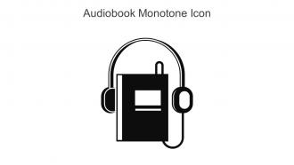 Audiobook Monotone Icon In Powerpoint Pptx Png And Editable Eps Format