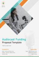 Audiocast funding proposal example document report doc pdf ppt