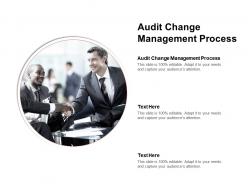 Audit change management process ppt powerpoint presentation infographic template graphics cpb