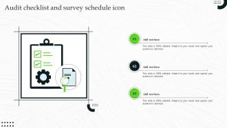 Audit Checklist And Survey Schedule Icon