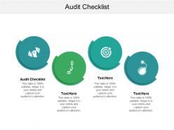 Audit checklist ppt powerpoint presentation file icon cpb