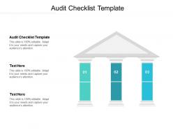 Audit checklist template ppt powerpoint presentation icon guidelines cpb