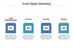 Audit digital marketing ppt powerpoint presentation pictures graphics tutorials cpb