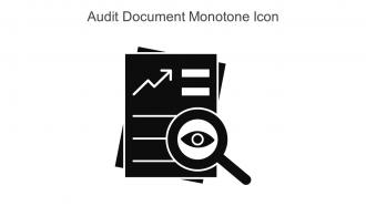 Audit Document Monotone Icon In Powerpoint Pptx Png And Editable Eps Format