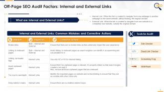 Audit Factors For Off Page SEO Edu Ppt