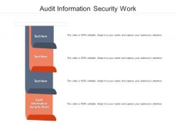 Audit information security work ppt powerpoint presentation model ideas cpb