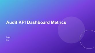 Audit KPI Dashboard Metrics PPT Outline AT