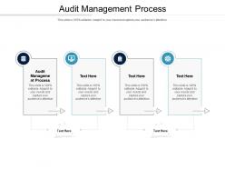 Audit management process ppt powerpoint presentation gallery slides cpb