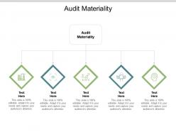 Audit materiality ppt powerpoint presentation icon objects cpb