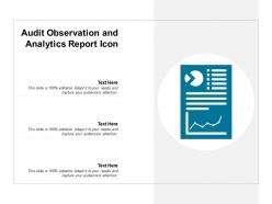Audit observation and analytics report icon