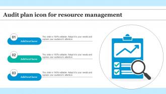 Audit Plan Icon For Resource Management