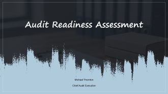 Audit Readiness Assessment PPT Demonstration VA