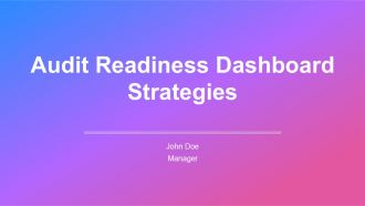 Audit Readiness Dashboard Strategies PPT Template AT Audit Readiness Dashboard Strategies PPT Template AT