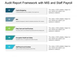 Audit report framework with mis and staff payroll