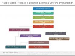 Audit Report Process Flowchart Example Of Ppt Presentation