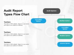 Audit report types flow chart