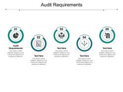 Audit requirements ppt powerpoint presentation model background image cpb