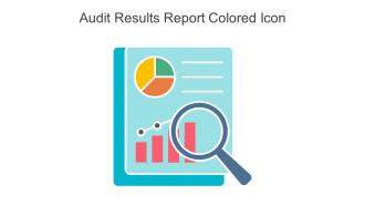 Audit Results Report Colored Icon In Powerpoint Pptx Png And Editable Eps Format