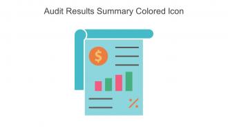 Audit Results Summary Colored Icon In Powerpoint Pptx Png And Editable Eps Format