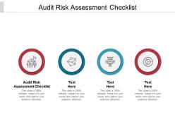 Audit risk assessment checklist ppt powerpoint presentation ideas graphic images cpb
