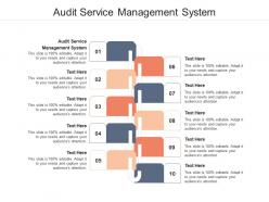 Audit service management system ppt powerpoint presentation gallery objects cpb