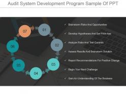 Audit system development program sample of ppt