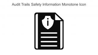 Audit Trails Safety Information Monotone Icon In Powerpoint Pptx Png And Editable Eps Format