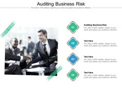Auditing business risk ppt powerpoint presentation infographic cpb
