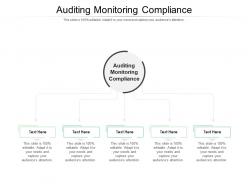 Auditing monitoring compliance ppt powerpoint background images cpb