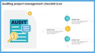 Auditing Project Management Checklist Icon