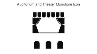 Auditorium And Theater Monotone Icon In Powerpoint Pptx Png And Editable Eps Format