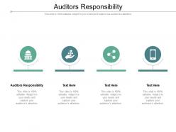 Auditors responsibility ppt powerpoint presentation samples cpb