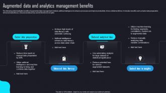 Augmented Data And Analytics Management Benefits