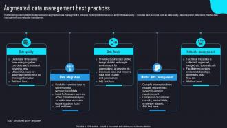 Augmented Data Management Best Practices