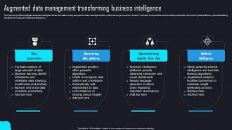 Augmented Data Management Transforming Business Intelligence