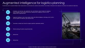 Augmented Intelligence For Logistics Planning Ppt Model Samples