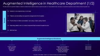 Augmented Intelligence In Healthcare Department Ppt Portfolio Show