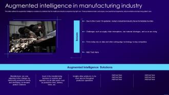 Augmented Intelligence In Manufacturing Industry Ppt Pictures Portfolio